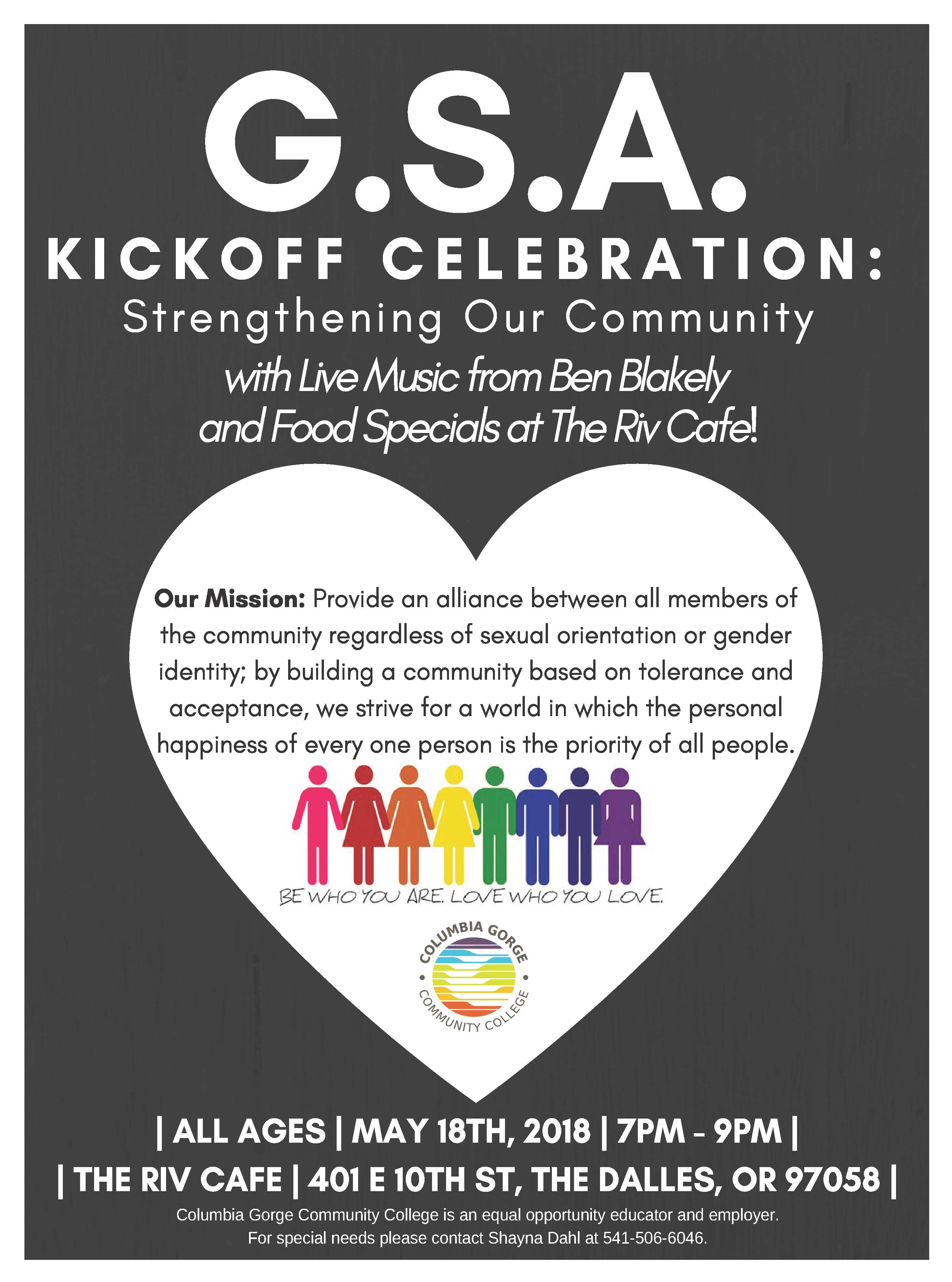GSA Kickoff Celebration Strengthening Our Community Columbia